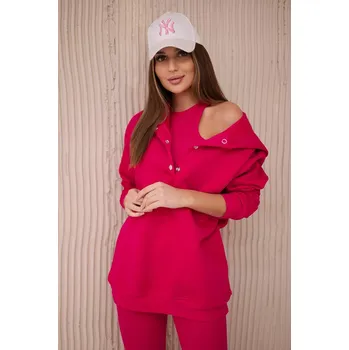Set fuchsiové mikiny, topu a legín 3 v 1 Kesi červená 3085514