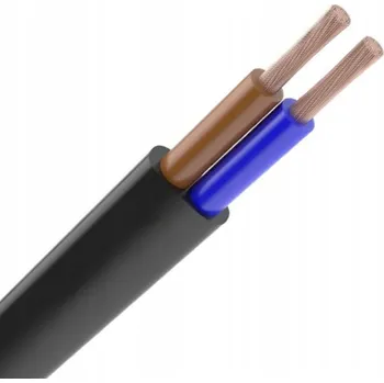 elektrický kabel Plochý elektrický kabel, ohebný (lanko) OMYp Mercor 2 x 1,0
