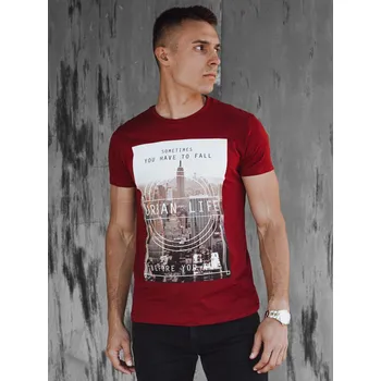 Pánské tričko Vínové pánské tričko NEW YORK URBAN LIFE RX5558 Velikost: 2XL