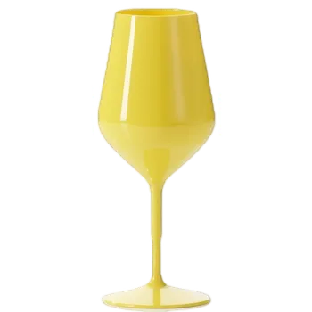 Sklenice Venetto Nerozbitná sklenice na víno žlutá 460ml