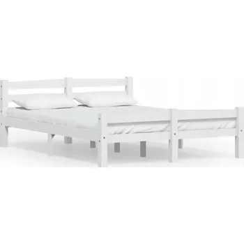 Postel Dřevěná manželská postel Zakito Home 120x200 bílá