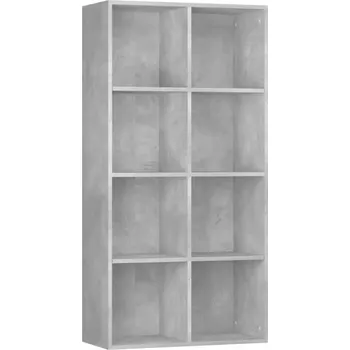 Knihovna Dřevěný regál na knihy šedý 66x30x130 cm