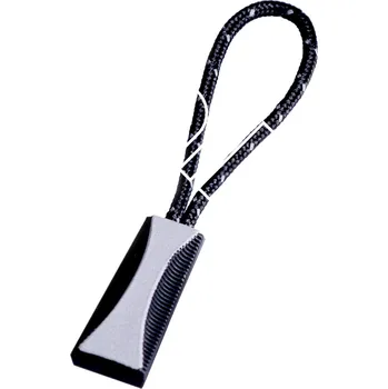 Taháček na zip reflexní s poutkem zdobený