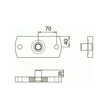 Bojový nůž Přidržovač nože spodní LION