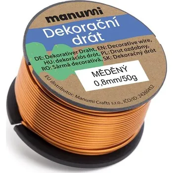 Hobby drát Manumi 12386 Drát 0,8 mm Měděný
