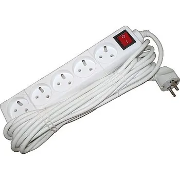 Prodlužovací kabel Emos P1517 Prodlužovák 5 zásuvek 7 m+vyp~250 V/10 A