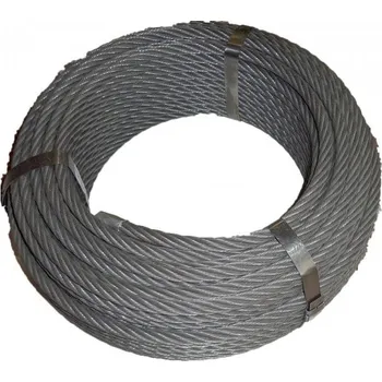 Tažné lano Ocelové lano 10mm 50m Seal s textilní duší 114 drátů