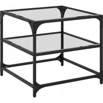 Konferenční stolek Konferenční stolek Elegance 50x50x45 cm - Průhledný