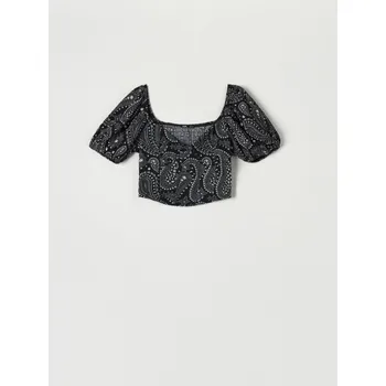 Dámská halenka Sinsay - Květovaná halenka - vícebarevná - 5824F-MLC - 5824F-MLC-M