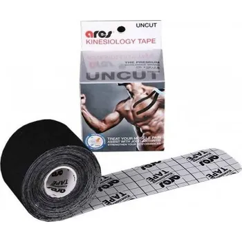 Tejpovací páska Kinezio tejp ARES kinesio tape 5cm x 5m červená/černá: Fialová