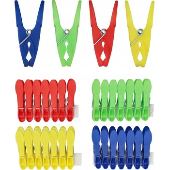 Kolíčky plastové, vícebarevné, 32 ks