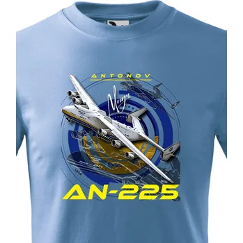 Chlapecké tričko Dětské tričko Antonov An-225, Barva Světlá modrá, Velikost 158 cm/12 roků, Canvas Dětské tričko Bezvatriko.cz 2702
