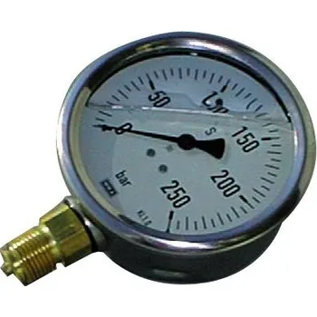 pumpička Manometr 0-250 Bar pro tlak otevření hradící stěny