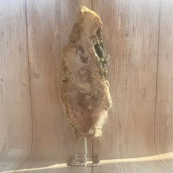 Ametyst růžový plátek na stojánku KO2 cca 27,5 cm, 1040 g