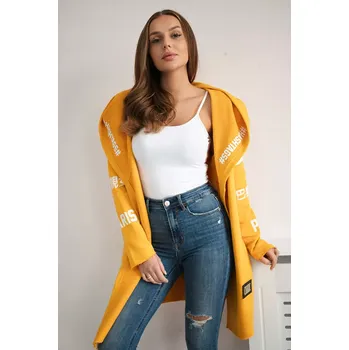 Dámský svetr Coatee s titulky hořčičný Kesi oranžová 3086570