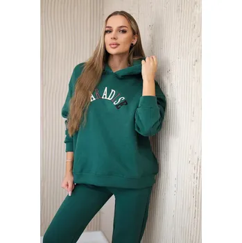 Bavlněná souprava s vyšívaným nápisem Paradise green Kesi zelená 3095531