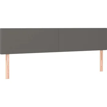 Čelo postele šedé, 100x78 cm, umělá kůže