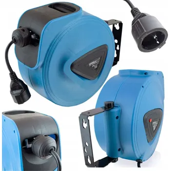 Napájecí kabel Prodlužovací Kabel na bubnu, jednoduchý BituX 15 m 1 ks. zásuvka modrý