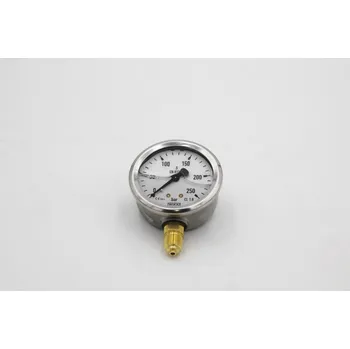 Příslušenství ke kompresoru Manometr 250bar pr.63mm G 1/4" s kapalinou