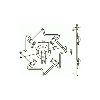 Pracovní nůž Nůž řezání levý MEX VI - kukuřice