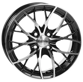 Alu kolo Alu kola INTER ACTION FLASH, 15x7 4x100 ET38, černá lesklá + leštění