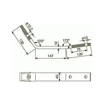 Držák pružiny HIT L=400mm