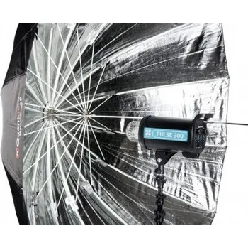 Odrazný deštník Quadralite Space 185cm stříbrný ateliérový deštník