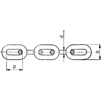 Železářství Řetěz 13x45x44 dl.čl. ČSN 02 3222 černý (kg/m) 3,45