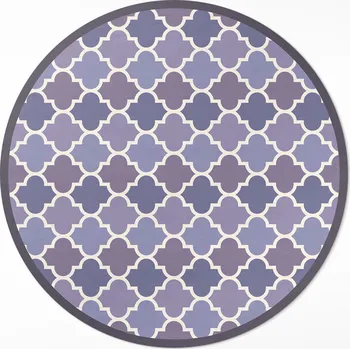 Obraz Kulatý PVC kuchyňský Koberec Rozměr ⌀ 80 cm Stylové dlaždice elegantní mozaika