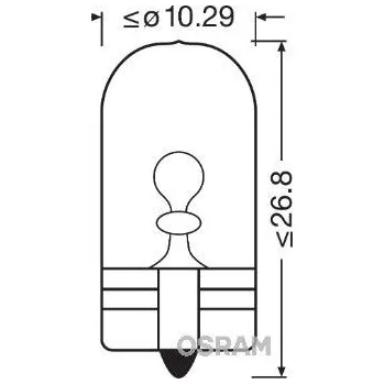 Autožárovka Žárovka, nástupní světlo ams-OSRAM 2845
