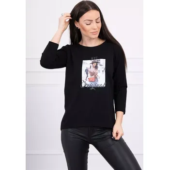 Dámská halenka Halenka s potiskem Original black Kesi černá 3094987