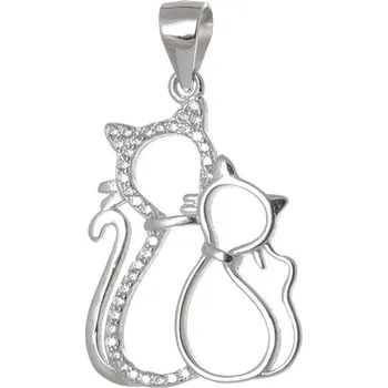 Přívěsek Stříbrný přívěšek kočky AGH301