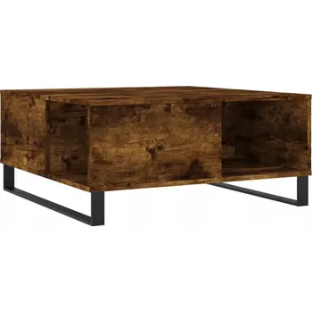 Konferenční stolek Konferenční stolek dub 80x80x36,5 cm, kovové nohy