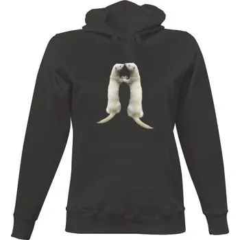 Dámská mikina Dámská mikina s kapucí s potiskem Fretka dámské