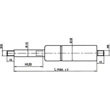 Kapota Vzpěra plynová 300N 315 mm