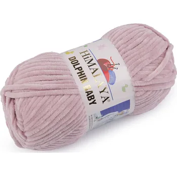 Pletací žinylková příze Dolphin Baby 100 g, barva 23 (80349) pudrová
