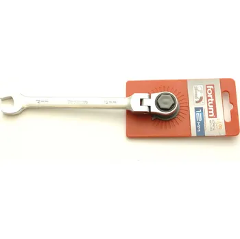 Ruční nářadí FORTUM 4720212 Klíč ráčnový OP s kloubem č.12