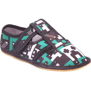 Dívčí bačkory Dětská textilní barefoot obuv Bighorn MAHURY 5101 I Velikost 22