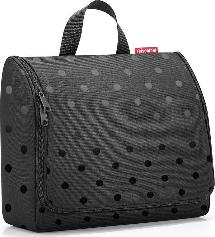 Toaletní taštička Reisenthel Toiletbag XL Glossy Dots Black