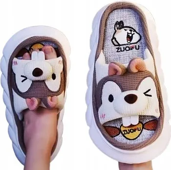 Dámská obuv Pantofle SANDÁLE na platformě pohodlné Králík 40-41 (P026)