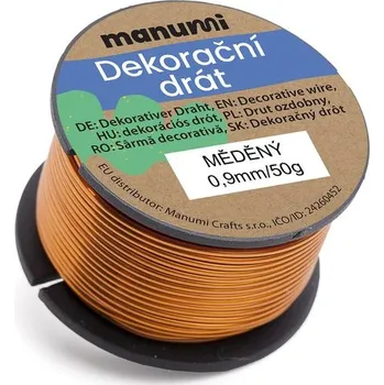 Hobby drát Manumi Měděný drát 0,9 mm/50 g
