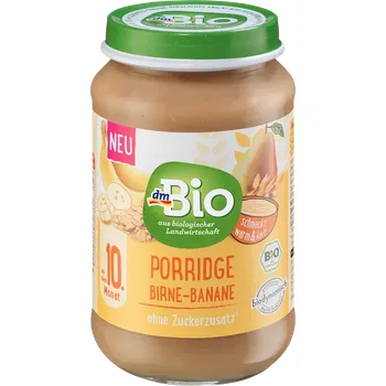 Dětská výživa dmBio bio kaše mléčná hruška & banán