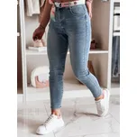 Dámské modré slim fit džíny s páskem TRENDLINE UY2478 Velikost: S