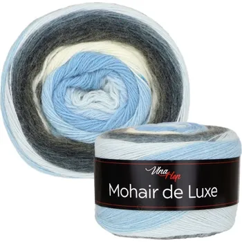 Vlna-Hep Mohair de Luxe 150 g 810 m Barva: 7405 mitternacht