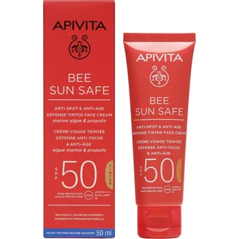 Pleťový krém APIVITA Anti-Spot Anti-Age SPF50 tónovaný krém 50 ml