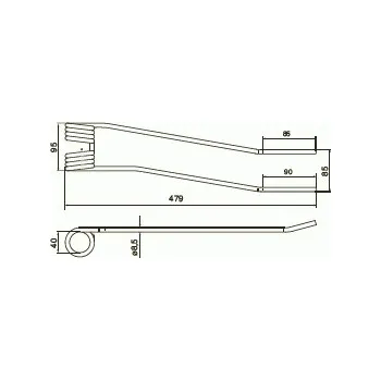 Pružina Kombi levá červená