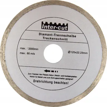Řezný kotouč DIAMANTOVÝ KOTOUČ PRO ŘEZÁNÍ BETONU PLNÝ 125 mm