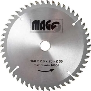 Pilový kotouč MAGG 9216050 Kotouč pilový 160x2,6x20x50z st