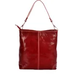 Velká kožená dámská kabelka 307 červená, IL GIGLIO
