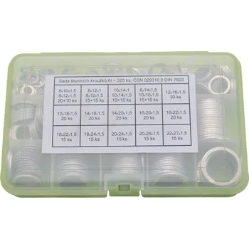 Sada hliníkových kroužků 325 ks